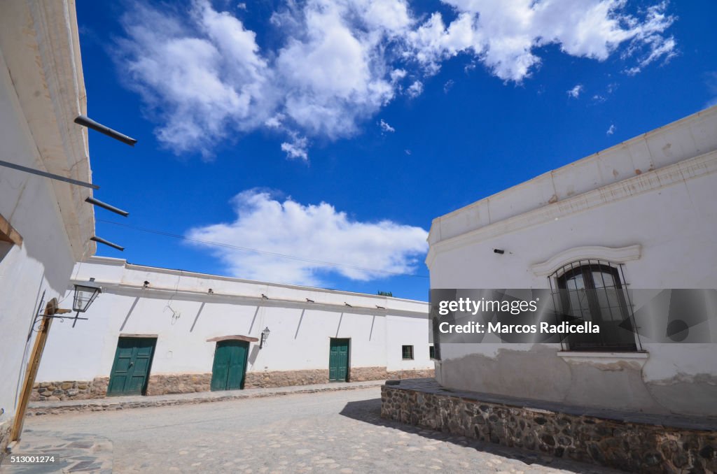 Street view of Cachi, Salta Province, Argentina.