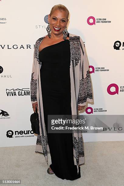 Rolanda Watts attends the 24th Annual Elton John AIDS Foundation's Oscar Viewing Party on February 28, 2016 in West Hollywood, California.