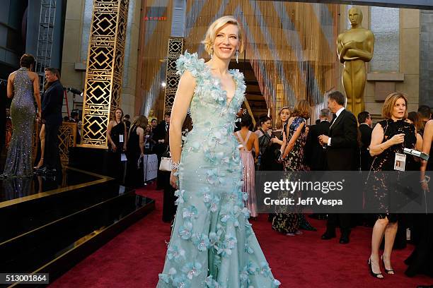 Actress Cate Blanchett attends the 88th Annual Academy Awards at Hollywood & Highland Center on February 28, 2016 in Hollywood, California.