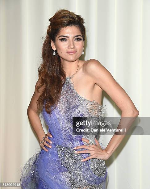 Actress Blanca Blanco attends Bulgari at the 24th Annual Elton John AIDS Foundation's Oscar Viewing Party at The City of West Hollywood Park on...