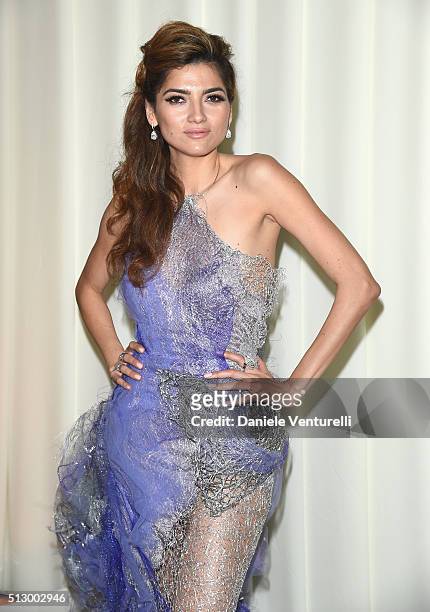 Actress Blanca Blanco attends Bulgari at the 24th Annual Elton John AIDS Foundation's Oscar Viewing Party at The City of West Hollywood Park on...