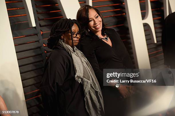 Actress/TV personality Whoopi Goldberg and Alex Martin attend the 2016 Vanity Fair Oscar Party Hosted By Graydon Carter at the Wallis Annenberg...