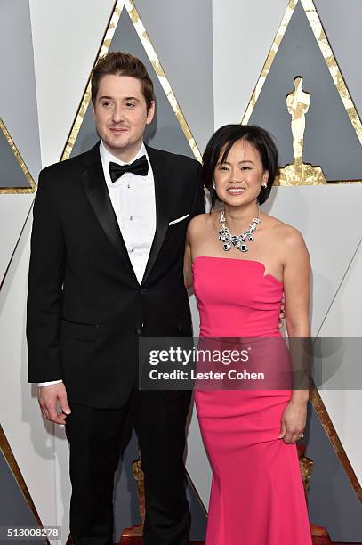 Filmmaker Duke Johnson and producer Rosa Tran attend the 88th Annual Academy Awards at Hollywood & Highland Center on February 28, 2016 in Hollywood,...