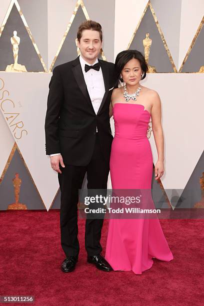 Director Duke Johnson and producer Rosa Tran attend the 88th Annual Academy Awards at Hollywood & Highland Center on February 28, 2016 in Hollywood,...