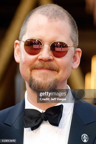 Makeup artist Love Larson attends the 88th Annual Academy Awards at Hollywood & Highland Center on February 28, 2016 in Hollywood, California.