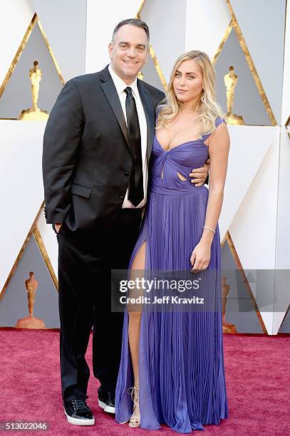 Producer Michael Sugar and Lauren Sugar attend the 88th Annual Academy Awards at Hollywood & Highland Center on February 28, 2016 in Hollywood,...