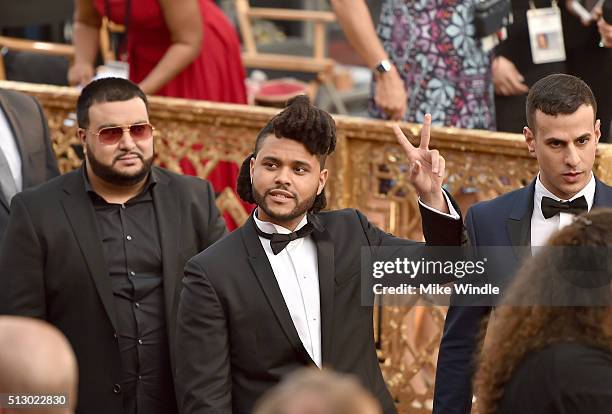 Singer The Weeknd attends the 88th Annual Academy Awards at Hollywood & Highland Center on February 28, 2016 in Hollywood, California.