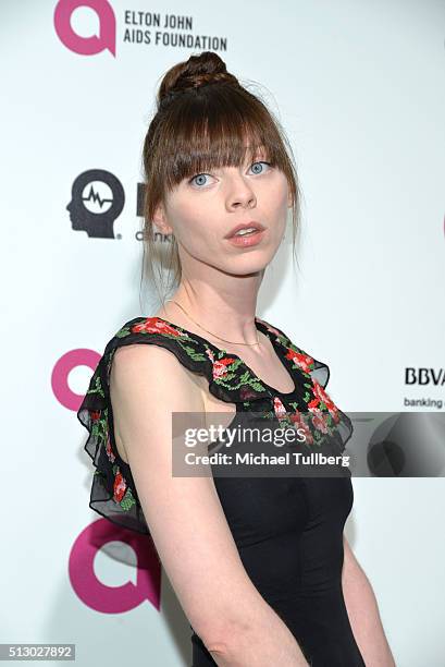 Alexi Wasser attends the 24th Annual Elton John AIDS Foundation's Oscar Viewing Party on February 28, 2016 in West Hollywood, California.