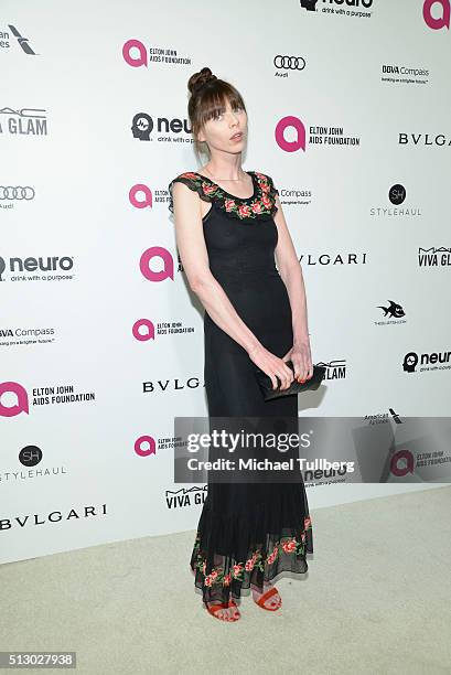 Alexi Wasser attends the 24th Annual Elton John AIDS Foundation's Oscar Viewing Party on February 28, 2016 in West Hollywood, California.