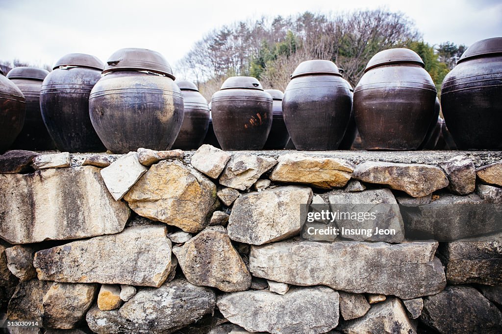 Korean clay jars