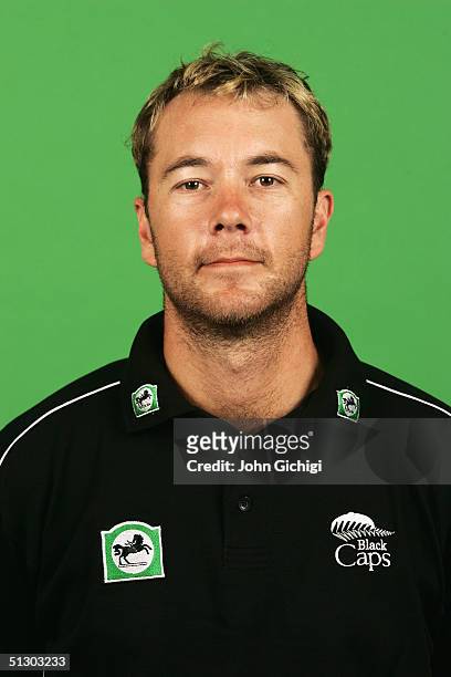 Portrait of Craig McMillan of New Zealand taken during an ICC photocall at the Royal Garden Hotel on September 5, 2004 in London.