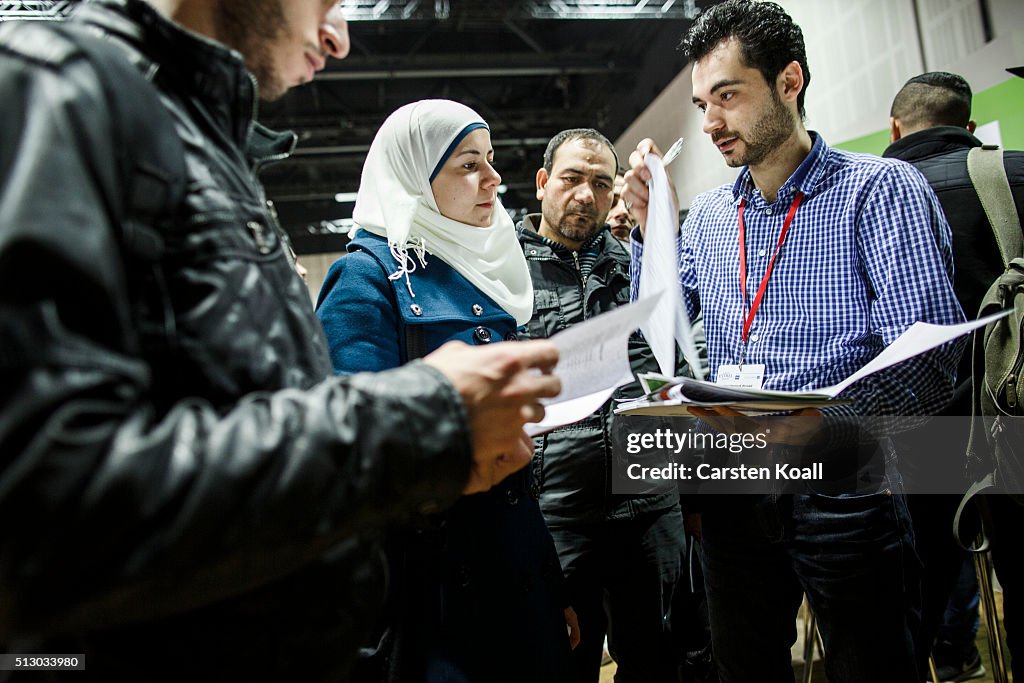 Berlin Holds Jobs Fair For Refugees