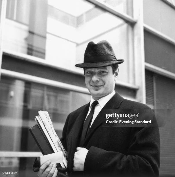 Brian Epstein , manager of pop groups The Beatles, Gerry & The Pacemakers, Billy J Kramer and Cilla Black, 9th April 1964.