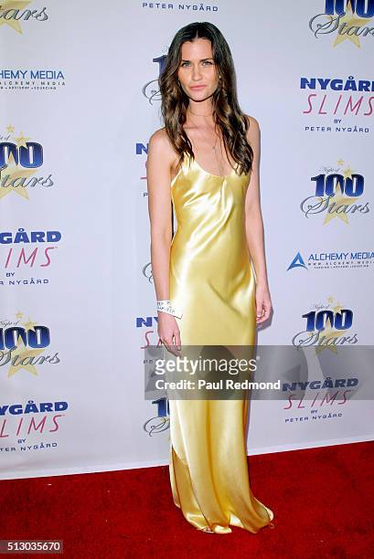 Playboy Playmate/model Lauren Michelle Hill arrives at Norby Walters' 26th Annual Night Of 100 Stars Oscar Viewing at The Beverly Hilton Hotel on...