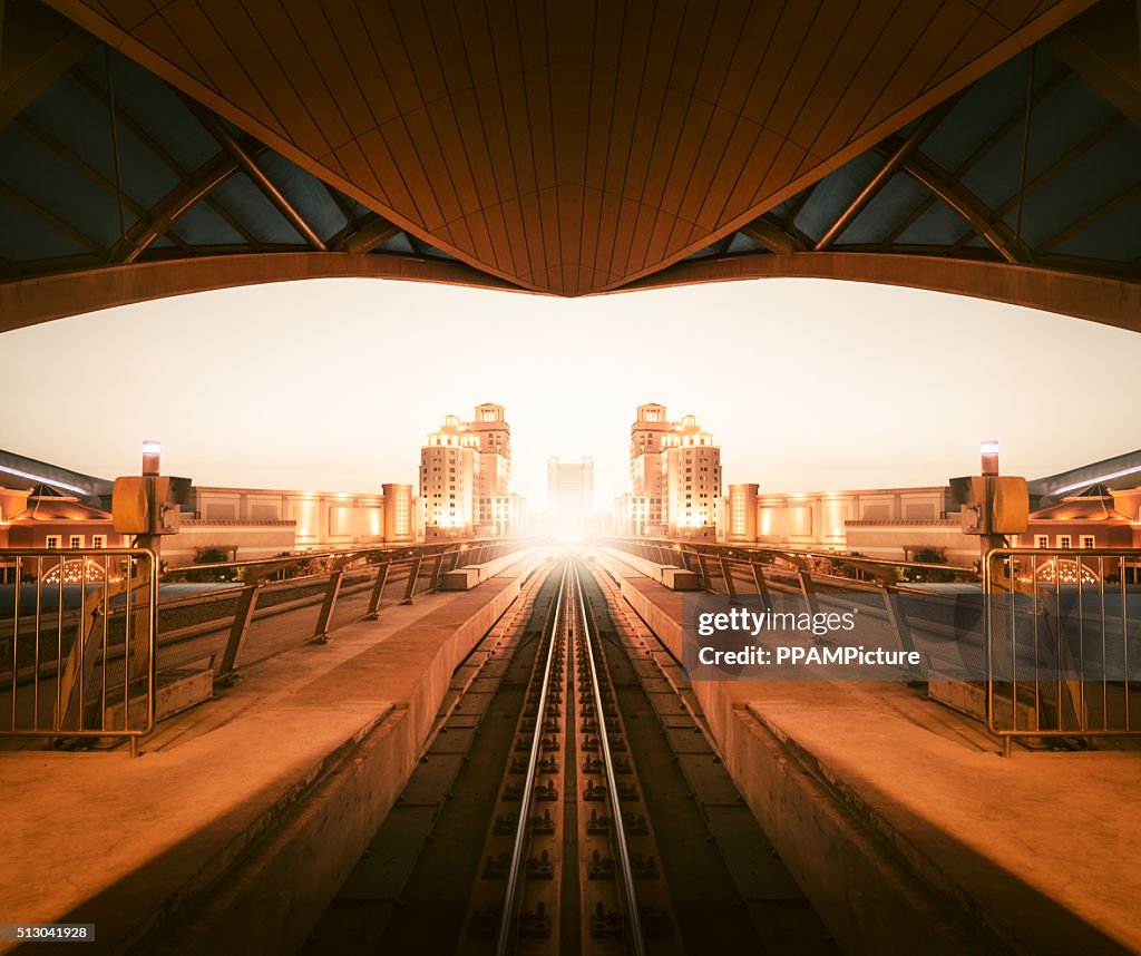 Dubai metro track