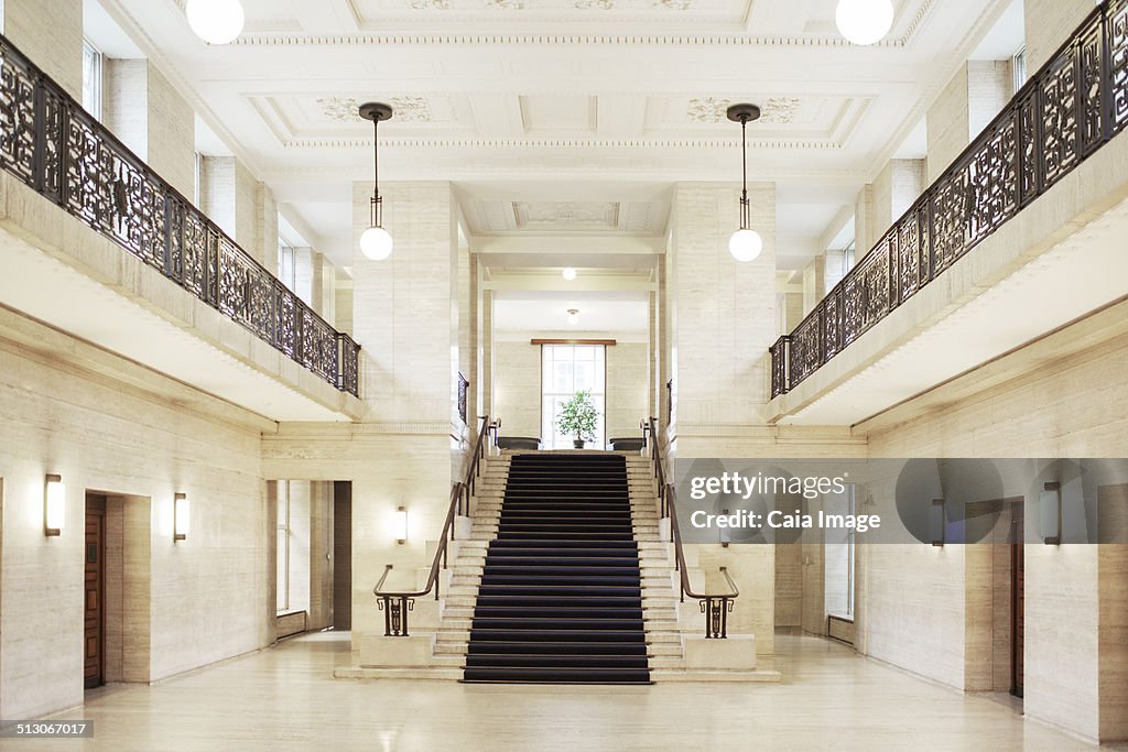 Staircase and architecture of courthouse