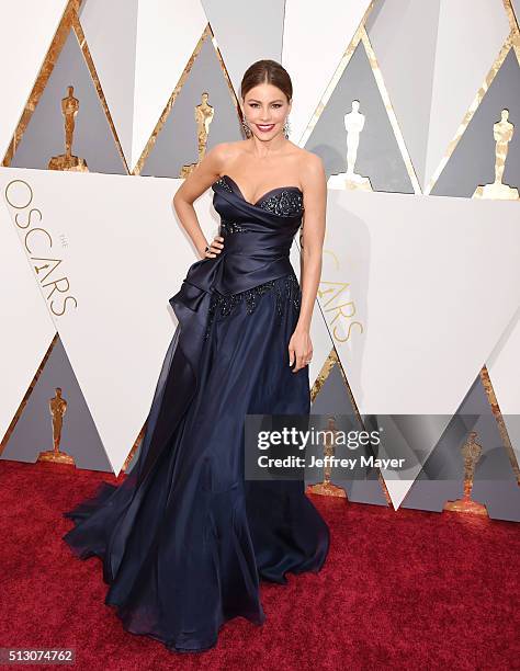 Actress Sofia Vergara attends the 88th Annual Academy Awards at Hollywood & Highland Center on February 28, 2016 in Hollywood, California.