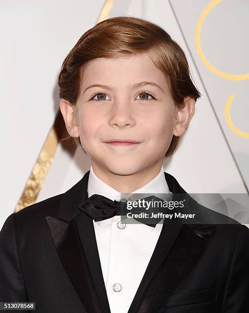 Actor Jacob Tremblay arrives at the 88th Annual Academy Awards at Hollywood & Highland Center on February 28, 2016 in Hollywood, California.