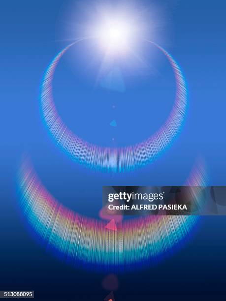 ilustraciones, imágenes clip art, dibujos animados e iconos de stock de chromatic reflections, artwork - reflejo efecto de luz