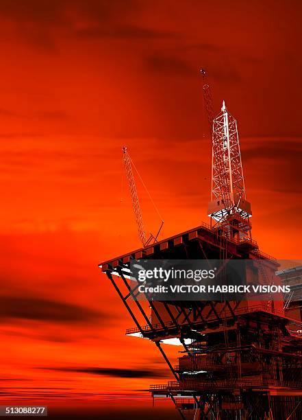 Oil Rig Red Red Oil Rig Photos and Premium High Res Pictures - Getty Images
