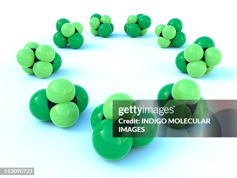 CFC molecular structures, artwork CFC molecular structures, artwork