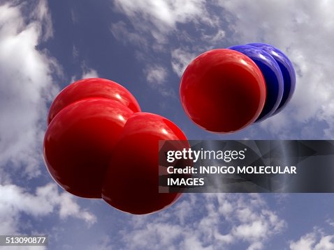 Nitrous oxide and oxygen, artwork Nitrous oxide and oxygen, artwork