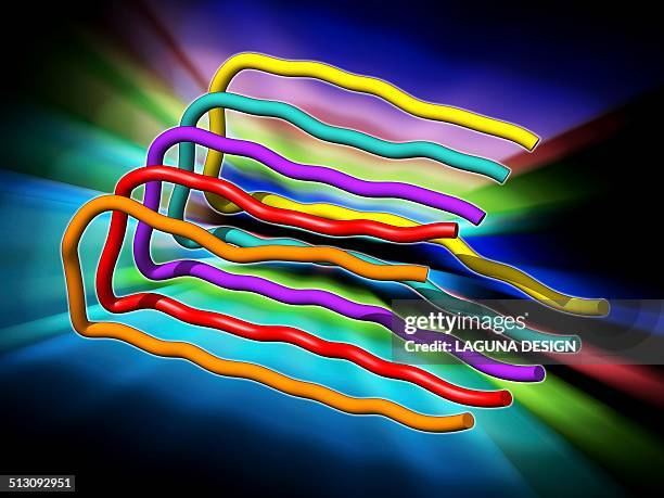 amyloid beta protein molecule - beta amyloid stock illustrations