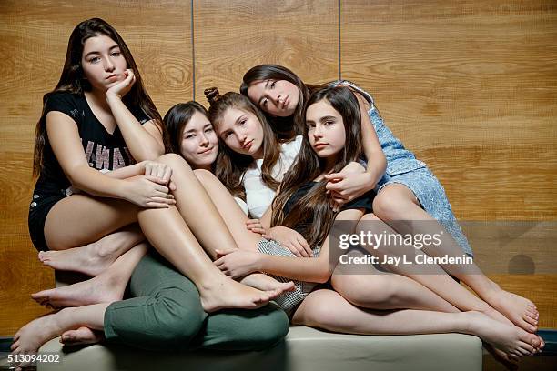 Deniz Gamze Erguven, Tugba Sunguroglu, Doga Zeynep Doguslu, Gunes Sensoy, IIayda Akdogan, Elit Iscan are photographed for Los Angeles Times on...