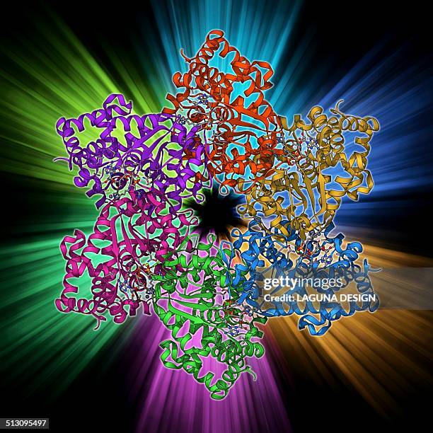 dna helicase molecule - proto oncogene stock illustrations