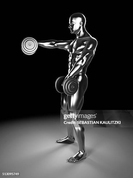 human using hand weights, artwork - hand weights stock illustrations