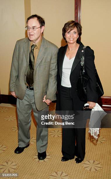 Actor David Lander and his wife Kathy Lander pose for a portrait during the The National Multiple Sclerosis Society's 30th Annual Dinner of Champions...