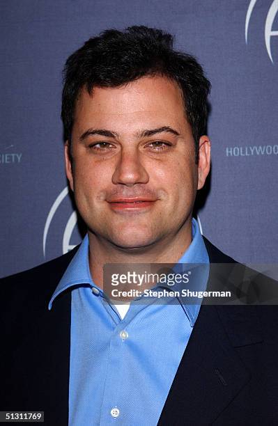 Talk show host Jimmy Kimmel attends the "Hitmakers" Luncheon, presented by The Hollywood Radio and Television Society at the Regent Beverly Wilshire...