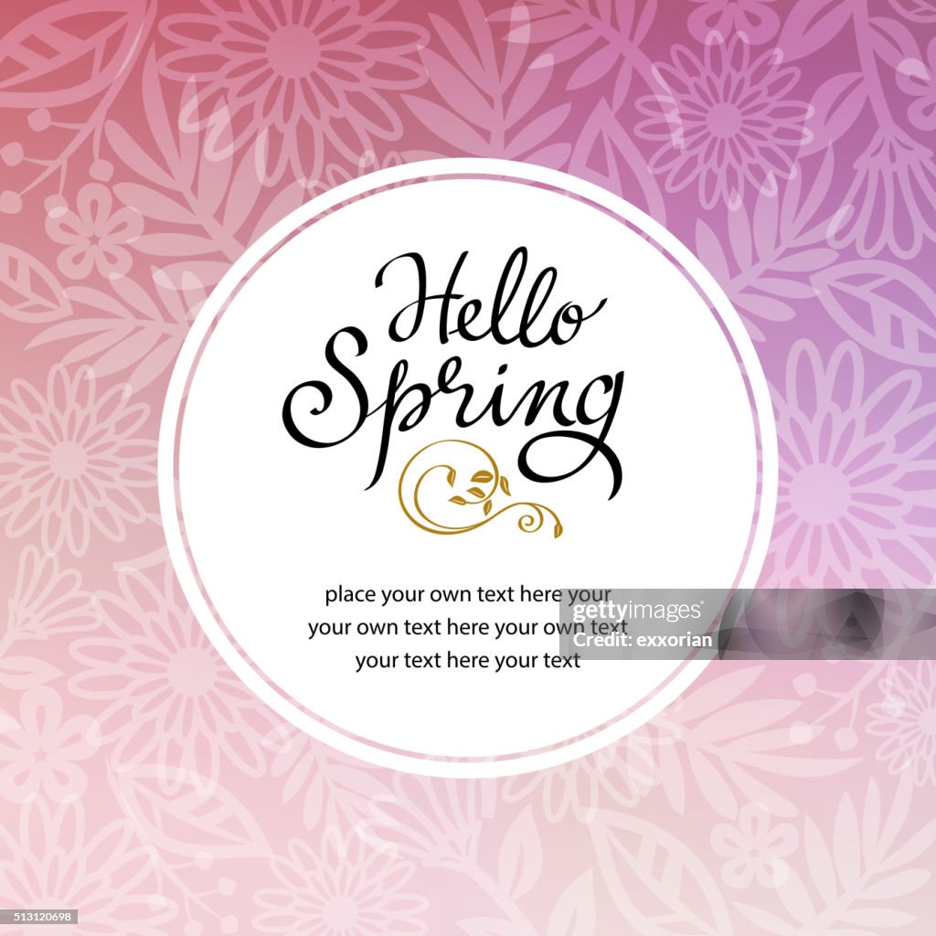 Frühling Blumen Hintergrund-Einladung