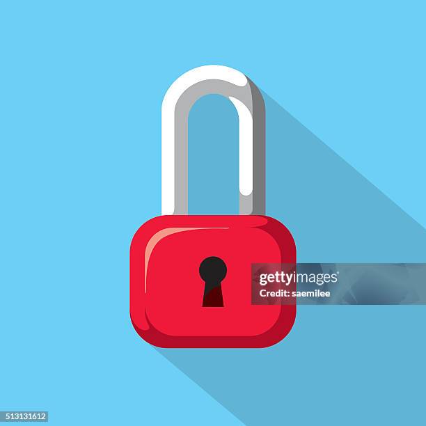 stockillustraties, clipart, cartoons en iconen met padlock icon - op slot doen