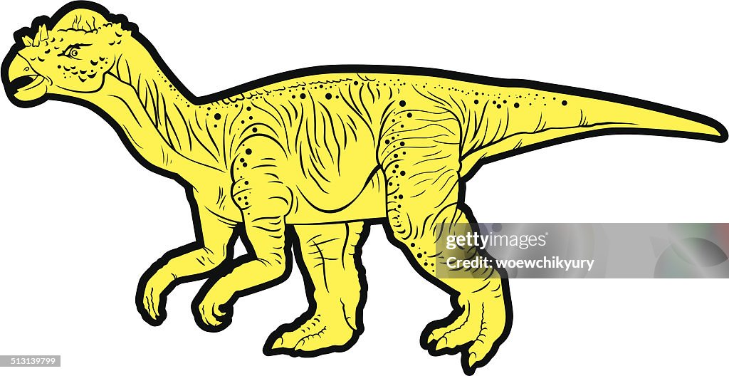 Pflanzenfressend Dinosaurier (Pachycephalosaurus)