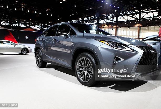 Lexus RX 350 FSport is on display at the 108th Annual Chicago Auto Show at McCormick Place in Chicago, Illinois on February 19, 2016.