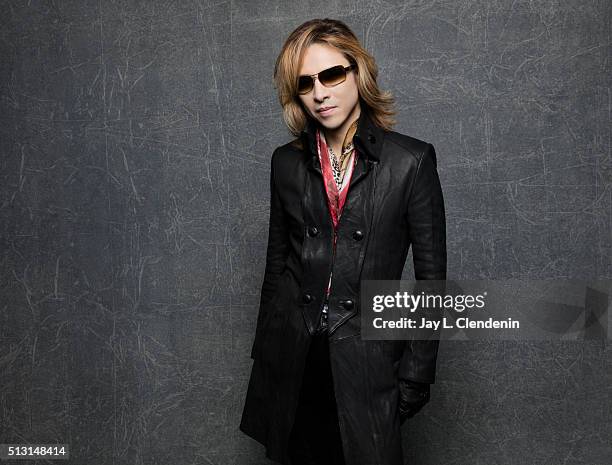 Yoshiki from the film 'We are X' pose for a portrait at the 2016 Sundance Film Festival on January 25, 2016 in Park City, Utah. CREDIT MUST READ: Jay...