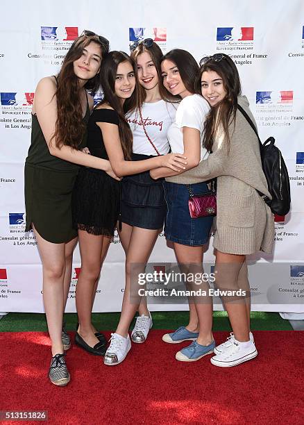 Actresses Tugba Sunguroglu, Guenes Sensoy, Ilayda Akdogan, Elit Iscan and Doga Zeynep Doguslu attend the Champagne brunch reception honoring the...