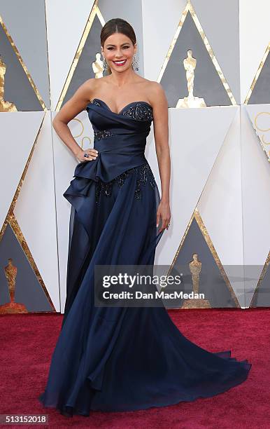 Actress Sofia Vergara attends the 88th Annual Academy Awards at Hollywood & Highland Center on February 28, 2016 in Hollywood, California.