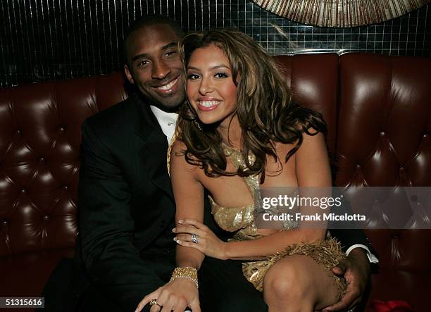 Basketball player Kobe Bryant and wife Vanessa at the official after party for the 2004 World Music Awards, September 15, 2005 at Body English in the...