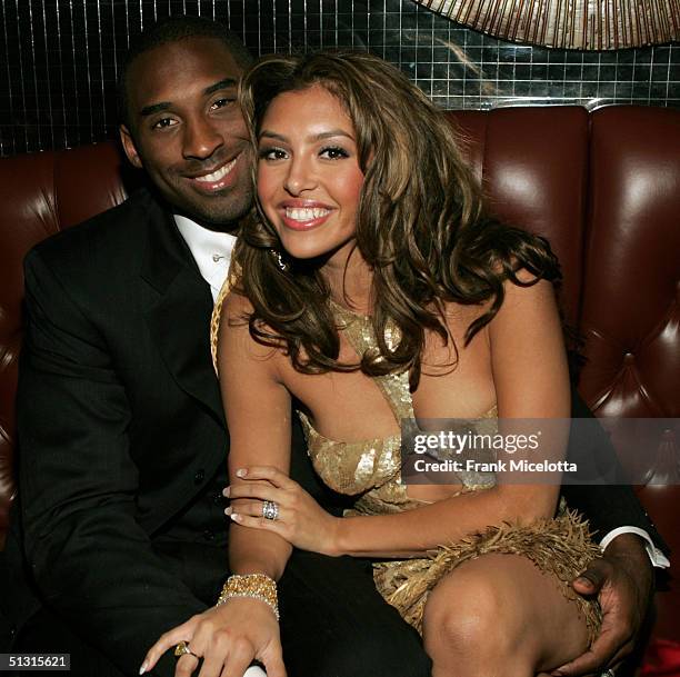 Basketball player Kobe Bryant and wife Vanessa at the official after party for the 2004 World Music Awards, September 15, 2005 at Body English in the...