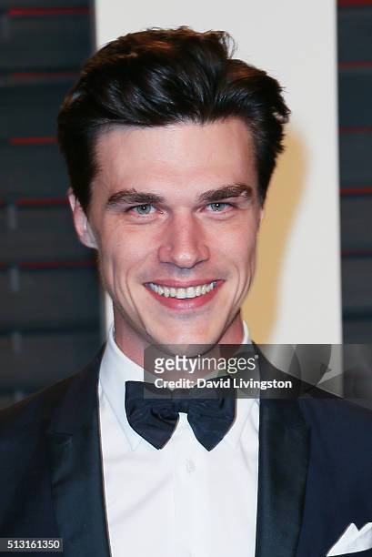 Actor Finn Wittrock arrives at the 2016 Vanity Fair Oscar Party Hosted by Graydon Carter at the Wallis Annenberg Center for the Performing Arts on...