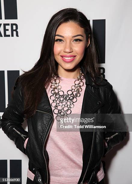 Internet perrsonality Eman Raouf of "MakeupByEman" attends the Maker Studios' SPARK premiere at Arclight Cinemas on February 29, 2016 in Culver City,...