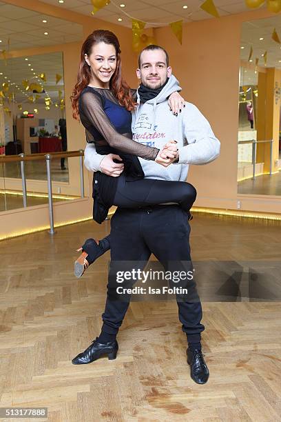 Oana Nechiti and Eric Stehfest pose at a photo call for the television competition 'Let's Dance' on March 1, 2016 in Berlin, Germany. On March 11th,...