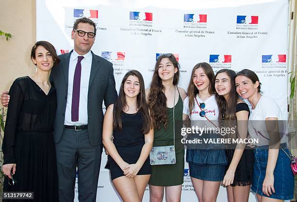 Director Deniz Gamze Erguven, Consul General of France, Christophe Lemoine, Actresses Doga Zeynep Doguslu, Tugba Sunguroglu, Ilayda Akdogan, Gunes...