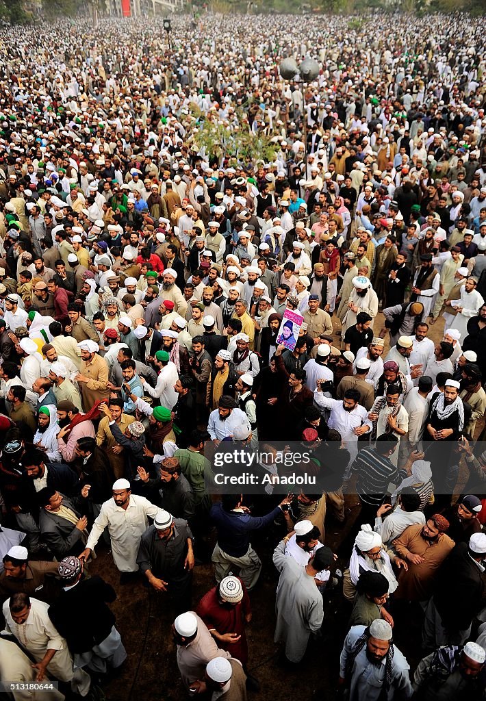 Funeral ceremony held for Mumtaz Qadri in Pakistan's Rawalpindi