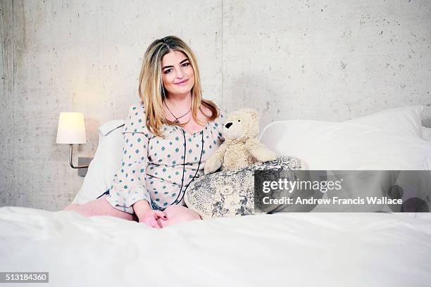 Writer Jen Kirsch poses in her Toronto apartment with her teddybear 'Hope', February 25, 2016. For a first-person story on how the Jian Ghomeshi case...