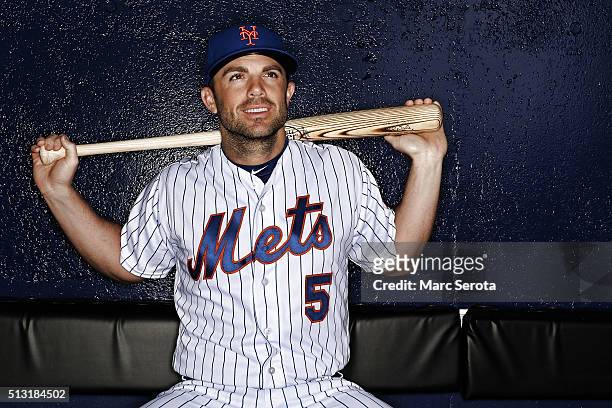 David Wright poses for photos during media day at Traditions Field on March 1, 2016 in Port St. Lucie, Florida.