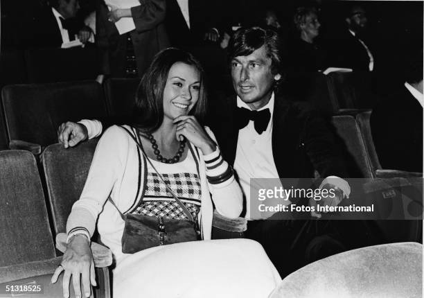 American actress Kate Jackson and producer Robert Evans attend the 45th Annual Academy Awards at the Dorothy Chandler Pavillion, Los Angeles,...