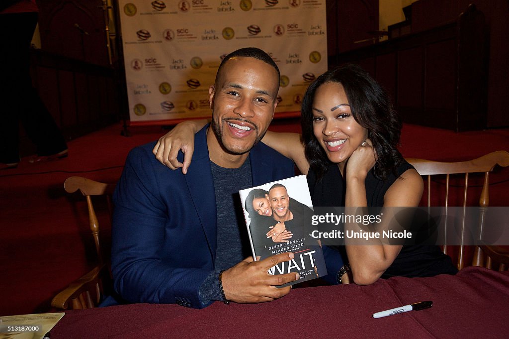 Meagan Good And DeVon Franklin Book Signing For "The Wait"